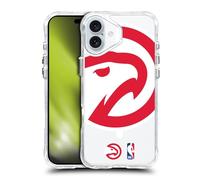 Head Case Designs Licenza Ufficiale NBA Falco Oversize Atlanta Hawks Logo Custodia Antiurto [Protezione di Grado Militare] Compatibile con Apple iPhone 16 Plus e Compatibile con MagSafe