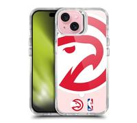 Head Case Designs Licenza Ufficiale NBA Falco Oversize Atlanta Hawks Logo Custodia Antiurto [Protezione di Grado Militare] Compatibile con iPhone 15 e Compatibile con MagSafe
