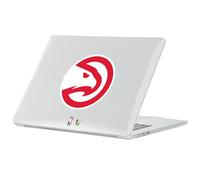 Head Case Designs Licenza Ufficiale NBA Falco Rosso Atlanta Hawks Logo Custodia Laptop Trasparente con Glitter Armatura Cristallo Compatibile con MacBook Air 13.6" A2681/A3113/A3240 2022/2024/2025