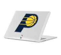 Head Case Designs Licenza Ufficiale NBA Lettera Blu Navy Logo Indiana Pacers Custodia Laptop Trasparente con Glitter Compatibile con MacBook Air 13.6" A2681/A3113/A3240 2022/2024/2025