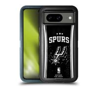 Head Case Designs Licenza Ufficiale NBA Linea Argento San Antonio Spurs Custodia Antiurto Ultra Blindata Compatibile con Google Pixel 8