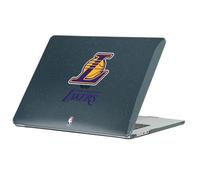 Head Case Designs Licenza Ufficiale NBA Logo a Colori Los Angeles Lakers Custodia Laptop Nero con Glitter Armatura Cristallo Compatibile con MacBook Air 13.6" M2 A2681/M3 A3113/M4 A3240 2022/2024/2025