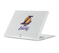 Head Case Designs Licenza Ufficiale NBA Logo a Colori Los Angeles Lakers Custodia Laptop Trasparente con Glitter Compatibile con MacBook Air 13.6" M2 A2681/M3 A3113/M4 A3240 2022/2024/2025