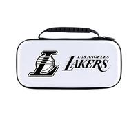 Head Case Designs Licenza Ufficiale NBA Logo Nero Los Angeles Lakers Bianco Custodia Rigida Da Viaggio Compatibile con Nintendo Switch 2