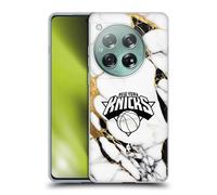 Head Case Designs Licenza Ufficiale NBA Marmo Bianco New York Knicks Custodia in Gel [Protezione di Grado Militare] Compatibile con OnePlus 12