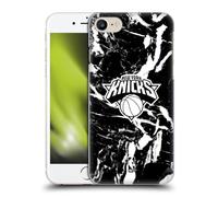 Head Case Designs Licenza Ufficiale NBA Marmo Nero New York Knicks Custodia Cover Dura per Parte Posteriore Compatibile con Apple iPhone 7/8 / SE 2020 & 2022