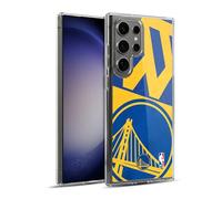 Head Case Designs Licenza Ufficiale NBA Mezzo Oversize Golden State Warriors Custodia in Gel [Protezione di Grado Militare] Compatibile Con Samsung Galaxy S23 Ultra 5G E Compatibile Con MagSafe