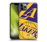 Head Case Designs Licenza Ufficiale NBA Mezzo Oversize Los Angeles Lakers Custodia Cover Dura per Parte Posteriore Compatibile con Apple iPhone 11 PRO Max