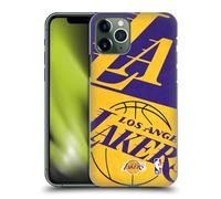 Head Case Designs Licenza Ufficiale NBA Mezzo Oversize Los Angeles Lakers Custodia Cover Dura per Parte Posteriore Compatibile con Apple iPhone 11 PRO