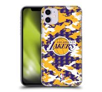 Head Case Designs Licenza Ufficiale NBA Mimetico Los Angeles Lakers Custodia Cover Dura per Parte Posteriore Compatibile con Apple iPhone 11