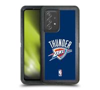 Head Case Designs Licenza Ufficiale NBA Navy Blu Oklahoma City Thunder Logo Custodia Antiurto Ultra Blindata Compatibile con Galaxy A52 / A52s / 5G (2021)