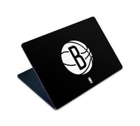 Head Case Designs Licenza Ufficiale NBA Nero Brooklyn Nets Logo Vinile Sticker Pelle Adesivo Compatibile con Apple MacBook Air 15" M2 2023