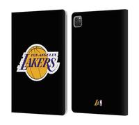 Head Case Designs Licenza Ufficiale NBA Nero Los Angeles Lakers Logo Custodia Portafoglio in Pelle Compatibile con Apple iPad PRO 11 2020/2021 / 2022