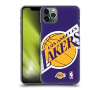Head Case Designs Licenza Ufficiale NBA Oversize Los Angeles Lakers Custodia Cover Dura per Parte Posteriore Compatibile con Apple iPhone 11 PRO Max