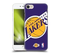 Head Case Designs Licenza Ufficiale NBA Oversize Los Angeles Lakers Custodia Cover Dura per Parte Posteriore Compatibile con Apple iPhone 7/8 / SE 2020 & 2022