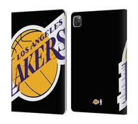 Head Case Designs Licenza Ufficiale NBA Oversize Los Angeles Lakers Logo Custodia Portafoglio in Pelle Compatibile con Apple iPad PRO 11 2020/2021 / 2022