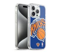 Head Case Designs Licenza Ufficiale NBA Oversize New York Knicks Custodia in Gel [Protezione di Grado Militare] Compatibile con Apple iPhone 15 PRO E Compatibile con MagSafe