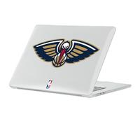 Head Case Designs Licenza Ufficiale NBA Pellicano Blu Navy New Orleans Pelicans Logo Custodia Laptop Trasparente Armatura Cristallo Compatibile con MacBook Air 13.6" A2681/A3113/A3240 2022/2024/2025