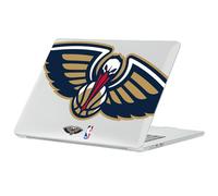 Head Case Designs Licenza Ufficiale NBA Pellicano Oversize New Orleans Pelicans Logo Custodia Laptop Trasparente Armatura Cristallo Compatibile con MacBook Air 13.6" A2681/A3113/A3240 2022/2024/2025
