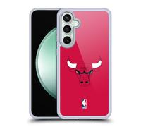 Head Case Designs Licenza Ufficiale NBA Semplice Chicago Bulls Custodia in Gel [Protezione di Grado Militare] Compatibile con Samsung Galaxy S23 Fe 5G E Compatibile con MagSafe