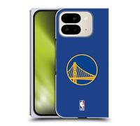 Head Case Designs Licenza Ufficiale NBA Semplice Golden State Warriors Custodia Cover Dura per Parte Posteriore Compatibile con Google Pixel 9 PRO Fold