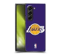 Head Case Designs Licenza Ufficiale NBA Semplice Los Angeles Lakers Custodia Cover Dura per Parte Posteriore Compatibile con Samsung Galaxy Z Fold5