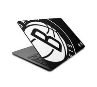 Head Case Designs Licenza Ufficiale NBA Sovradimensionato Brooklyn Nets Logo Vinile Sticker Pelle Adesivo Compatibile con MacBook Air 13.6" A2681/A3113/A3240 2022/2024/2025