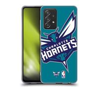 Head Case Designs Licenza Ufficiale NBA Sovradimensionato Charlotte Hornets Logo Custodia in Gel [Protezione di Grado Militare] Compatibile con Galaxy A52 / A52s / 5G (2021)