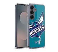 Head Case Designs Licenza Ufficiale NBA Sovradimensionato Charlotte Hornets Logo Custodia in Gel [Protezione di Grado Militare] Compatibile con Samsung Galaxy S25+ E Compatibile con MagSafe