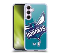 Head Case Designs Licenza Ufficiale NBA Sovradimensionato Charlotte Hornets Logo Custodia in Gel [Protezione di Grado Militare] Compatibile con Samsung Galaxy A35 5G