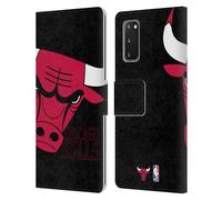 Head Case Designs Licenza Ufficiale NBA Sovradimensionato Chicago Bulls Logo Custodia Portafoglio in Pelle Compatibile con Samsung Galaxy S20 / S20 5G