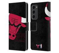 Head Case Designs Licenza Ufficiale NBA Sovradimensionato Chicago Bulls Logo Custodia Portafoglio in Pelle Compatibile con Samsung Galaxy S23+ 5G