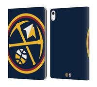 Head Case Designs Licenza Ufficiale NBA Sovradimensionato Denver Nuggets Logo Custodia Portafoglio in Pelle Compatibile con Apple iPad 10.9 2022/2025