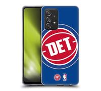 Head Case Designs Licenza Ufficiale NBA Sovradimensionato Detroit Pistons Logo Custodia in Gel [Protezione di Grado Militare] Compatibile con Galaxy A52 / A52s / 5G (2021)