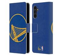 Head Case Designs Licenza Ufficiale NBA Sovradimensionato Golden State Warriors Logo Custodia Portafoglio in Pelle Compatibile con Samsung Galaxy A13 5G (2021)
