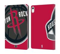Head Case Designs Licenza Ufficiale NBA Sovradimensionato Houston Rockets Logo Custodia Portafoglio in Pelle Compatibile con Apple iPad 10.9 2022/2025