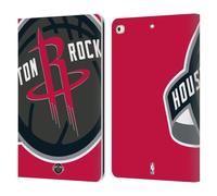Head Case Designs Licenza Ufficiale NBA Sovradimensionato Houston Rockets Logo Custodia Portafoglio in Pelle Compatibile con Apple iPad 9.7 2017 / iPad 9.7 2018