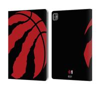 Head Case Designs Licenza Ufficiale NBA Sovradimensionato Logo Toronto Raptors Custodia Portafoglio in Pelle Compatibile con Apple iPad PRO 13 M4/M5 2024/2025