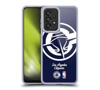 Head Case Designs Licenza Ufficiale NBA Sovradimensionato Los Angeles Clippers Logo Custodia in Gel [Protezione di Grado Militare] Compatibile con Galaxy A33 5G (2022)