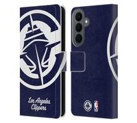 Head Case Designs Licenza Ufficiale NBA Sovradimensionato Los Angeles Clippers Logo Custodia Portafoglio in Pelle Compatibile con Samsung Galaxy S26 Plus