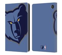 Head Case Designs Licenza Ufficiale NBA Sovradimensionato Memphis Grizzlies Logo Custodia Portafoglio in Pelle Compatibile con Amazon Fire 7 2022
