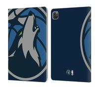 Head Case Designs Licenza Ufficiale NBA Sovradimensionato Minnesota Timberwolves Logo Custodia Portafoglio in Pelle Compatibile con Apple iPad PRO 11 2020/2021 / 2022