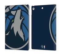Head Case Designs Licenza Ufficiale NBA Sovradimensionato Minnesota Timberwolves Logo Custodia Portafoglio in Pelle Compatibile con Apple iPad 10.2 2019/2020/2021