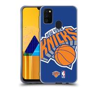 Head Case Designs Licenza Ufficiale NBA Sovradimensionato New York Knicks Logo Custodia in Gel [Protezione di Grado Militare] Compatibile con Galaxy M30s (2019)/M21 (2020)