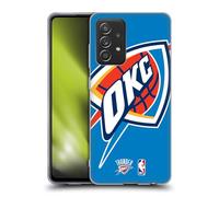 Head Case Designs Licenza Ufficiale NBA Sovradimensionato Oklahoma City Thunder Logo Custodia in Gel [Protezione di Grado Militare] Compatibile con Galaxy A52 / A52s / 5G (2021)
