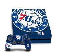 Head Case Designs Licenza Ufficiale NBA Sovradimensionato Philadelphia 76ers Logo Vinile Sticker Gaming Pelle Adesivo Compatibile con Sony Playstation 4 PS4 Console And DualShock 4 Controller Bundle