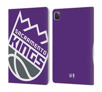 Head Case Designs Licenza Ufficiale NBA Sovradimensionato Sacramento Kings Logo Custodia Portafoglio in Pelle Compatibile con Apple iPad PRO 11 2020/2021 / 2022