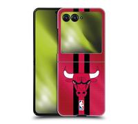 Head Case Designs Licenza Ufficiale NBA Strisce Chicago Bulls Custodia Cover Dura per Parte Posteriore Compatibile con RAZR 40 Ultra/RAZR+ 2023