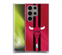 Head Case Designs Licenza Ufficiale NBA Strisce Chicago Bulls Custodia in Gel [Protezione di Grado Militare] Compatibile con Samsung Galaxy S24 Ultra 5G E Compatibile con MagSafe