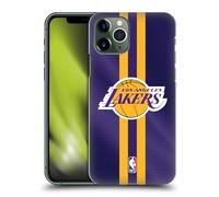 Head Case Designs Licenza Ufficiale NBA Strisce Los Angeles Lakers Custodia Cover Dura per Parte Posteriore Compatibile con Apple iPhone 11 PRO